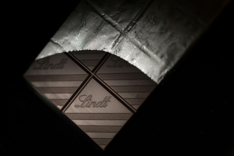 Une tablette de chocolat Lindt à Lausanne, le 12 novembre 2024 en Suisse