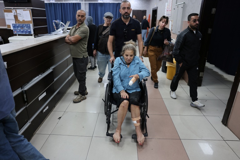 La journaliste américaine Heidi Levine aux urgences d'un hôpital de Ramallah, en Cisjordanie, après son agression par des colons israéliens le 16 octobre 2026
