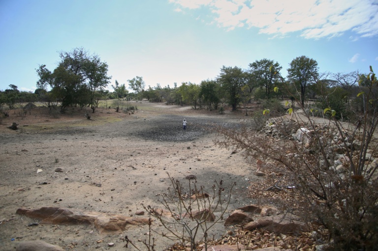 Sécheresse à Mudzi, au Zimbabwe, le 2 juillet 2024, lors d'un précédent épisode d'El Niño