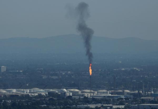 La raffinerie Marathon Petroleum Wilmington à Los Angeles (Californie), le 29 août 2025