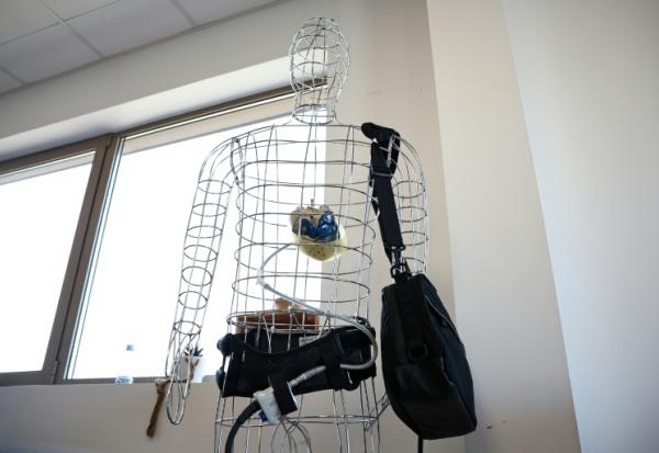 Au siège de l'entreprise Carmat qui fabrique des coeurs artificiels, à Bois-d'Arcy dans les Yvelines, le 29 août 2018
