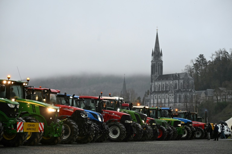 Mobilisation d'agriculteurs à Lourdes (Hautes-Pyrénées), le 21 décembre 2025