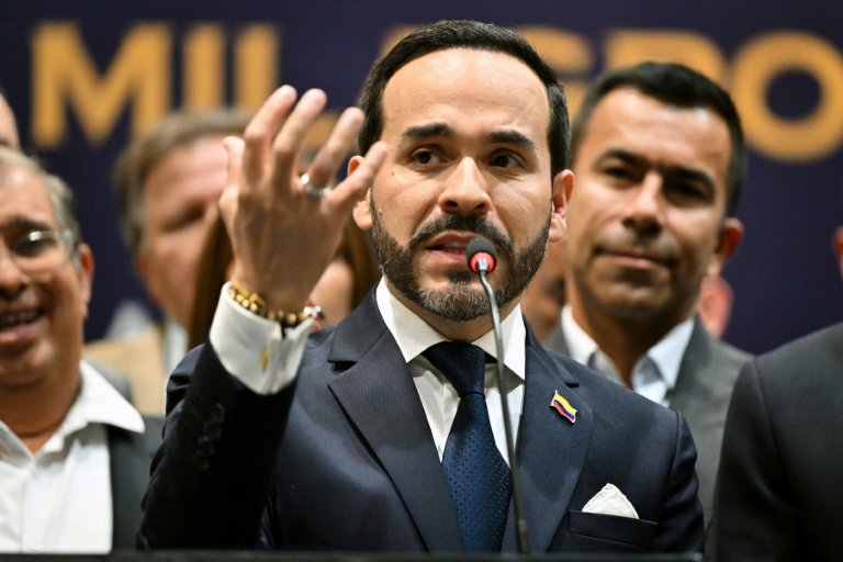Le président élu de Colombie, Abelardo de la Espriella, le 30 juillet 2026 à Bogota