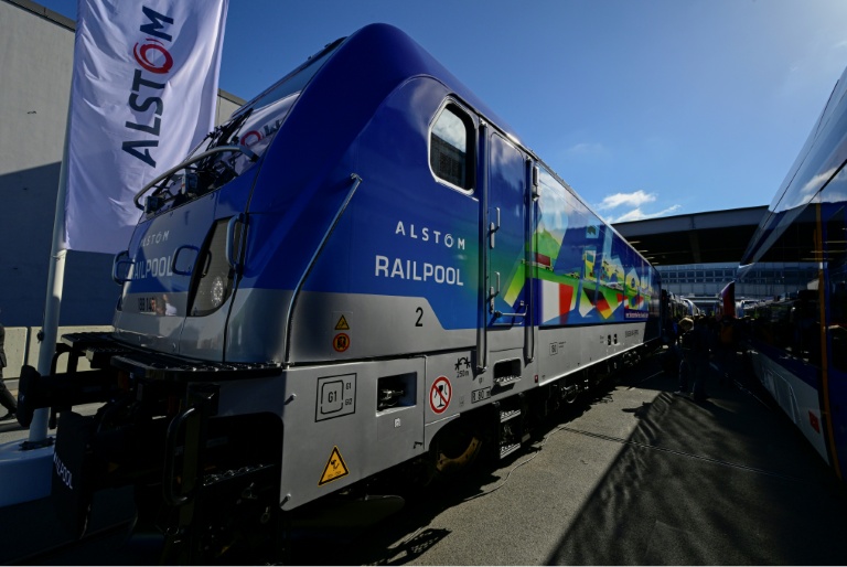 Une locomotive Traxx Universal d'Alstom exposée au salon international InnoTrans, le 22 septembre 2026 à Berlin