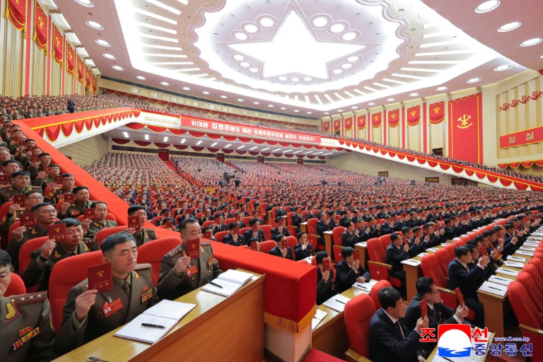 Le 9ème congrès du Parti des travailleurs de Corée à Pyongyang, le 19 février 2025