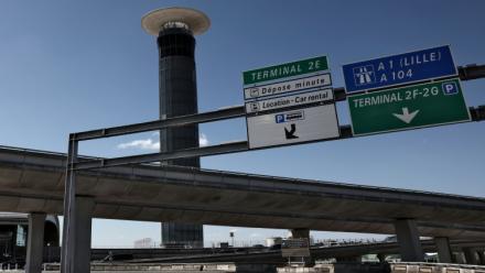 La tour de contrôle de l’aéroport de Roissy-Charles-de-Gaulle, près de Paris, le 3 juillet 2025