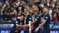 Les joueurs du PSG célèbrent leur victoire en finale de la Coupe de France face à Reims, à Saint-Denis, le 24 mai 2025