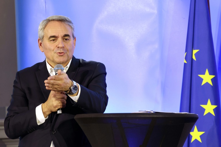 Xavier Bertrand, à Saint Quentin (Aisne), le 25 octobre 2025