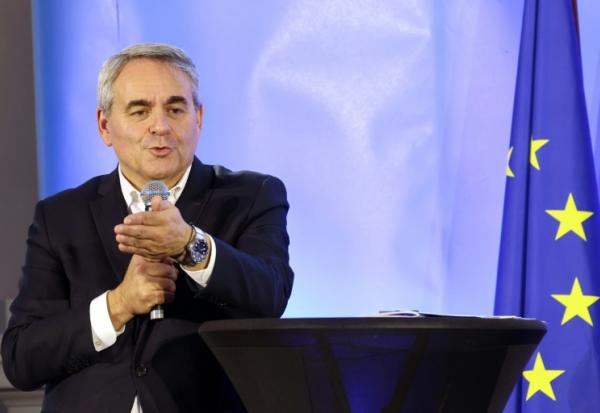 Xavier Bertrand, à Saint Quentin (Aisne), le 25 octobre 2025