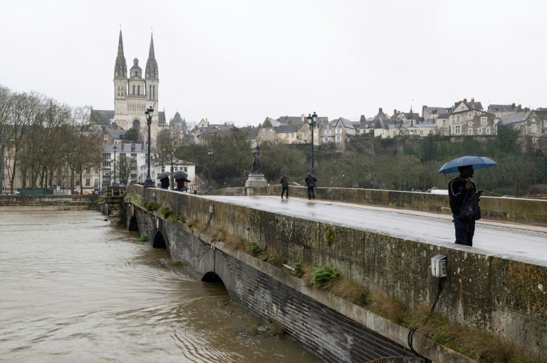 Le Pont de Verdun, à Angers, au-dessus de la Maine, le 18 février 2026