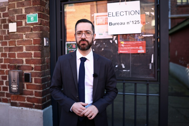 Le député LFI David Guiraud, le 15 mars 2026 à Roubaix