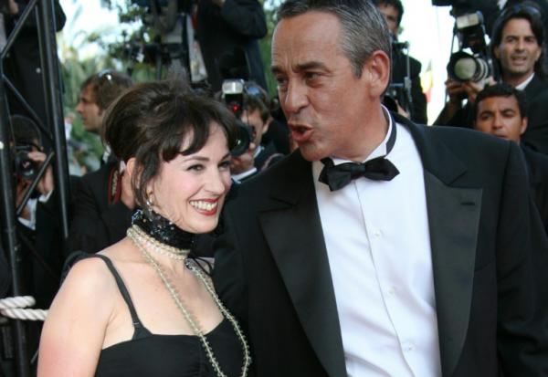 Béatrice Ardisson et son mari à l'époque Thierry Ardisson, le 27 mai 2007 à Cannes