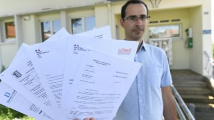 Julien Ruaro, victime d'une fausse lettre de démission de son mandat de conseiller municipal de Coin-les-Cuvry en Moselle le 24 juin 2024