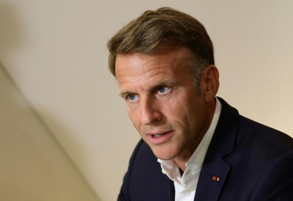 Le président français Emmanuel Macron à Paris, le 23 août 2026