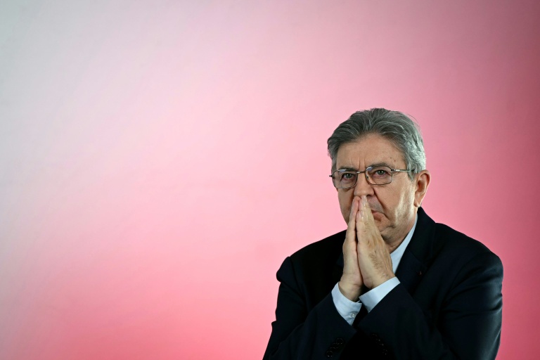 Le candidat LFI à la présidentielle Jean-Luc Mélenchon à Paris le 14 octobre 2026