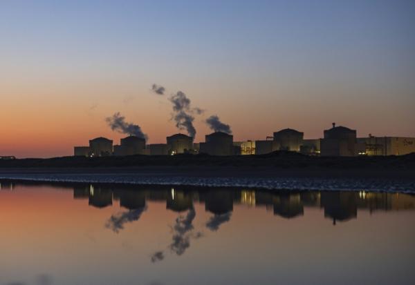 La centrale nucléaire de Gravelines, le 11 août 2025, dans le Nord