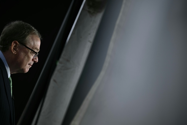 L'un des principaux conseillers économiques de la Maison Blanche, Kevin Hassett, lors d'une interview télévisée à la Maison Blanche, le 6 mars 2026 à Washington