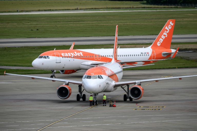 Des avions de la compagnie britannique EasyJet sur le tarmac de l'aéroport de Genève, le 11 juin 2026