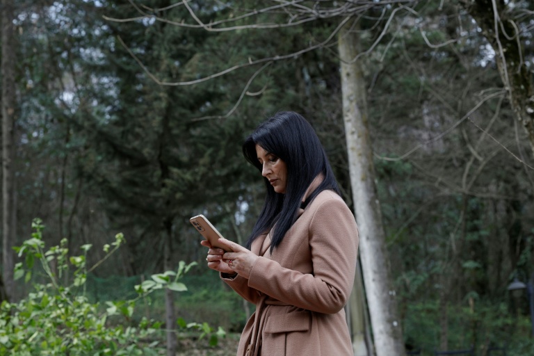 L’actrice albanaise Anila Bisha pose lors d’une interview avec l’AFP à Tirana le 19 février 2026.