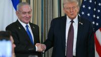 Le président américain Donald Trump et le Premier ministre israélien Benjamin Netanyahu à la Maison Blanche, le 29 septembre 2025 à Washington