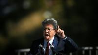 Jean-Luc Mélenchon lors de son discours de clôture des universités d'été de LFI, à Châteauneuf-sur-Isère, dans la Drôme, le 23 août 2026
