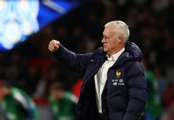 Le sélectionneur Didier Deschamps lors du match France-Ukraine comptant pour les qualifications de la zone Europe, le 13 novembre 2025 au Parc des Princes 