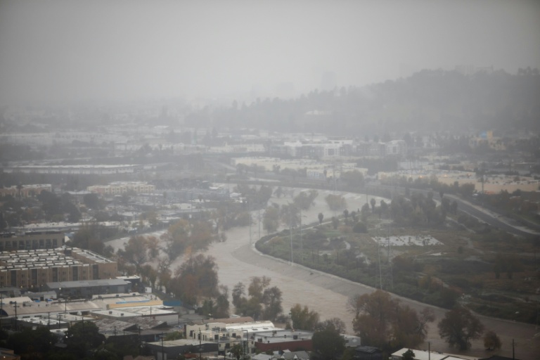 Des pluies torrentielles sur Los Angeles, en Californie, le 24 décembre 2025
