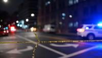 Devant le Musée juif de Washington (États-Unis) après la fusillade qui a fait deux morts le 21 mai 2025