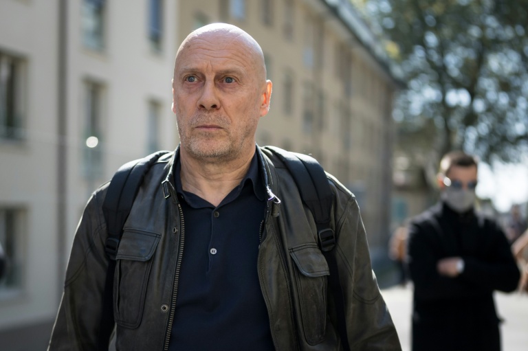 Alain Soral à Lausanne dans le canton de Vaud en Suisse le 27 septembre 2023