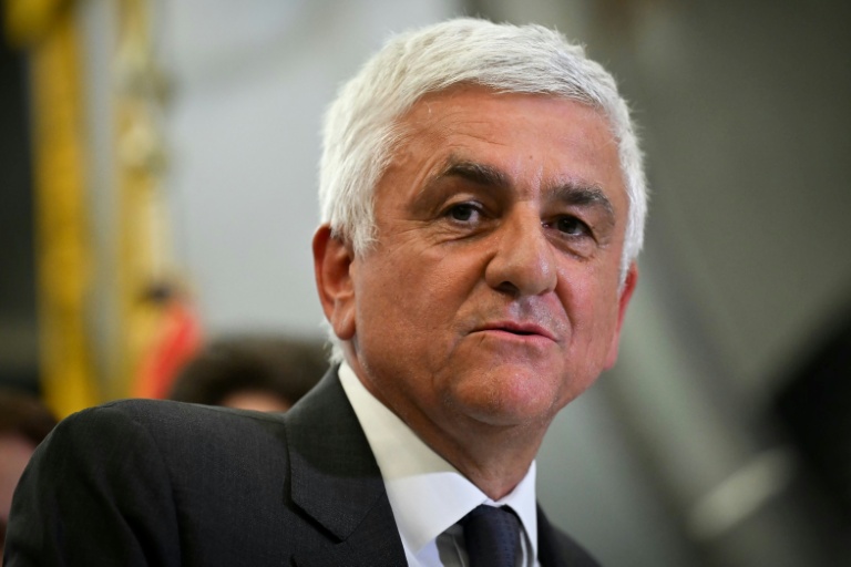 Le président de la région Normandie Hervé Morin, le 13 juin 2025 à Vernon, dans l'Eure