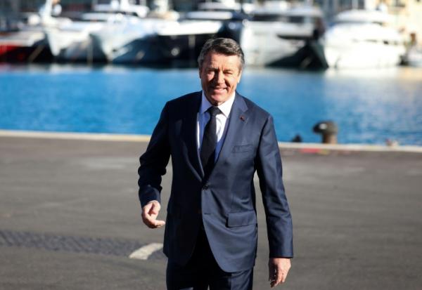 Le maire Horizons de Nice Christian Estrosi, dans sa ville, avant le meeting de lancement de sa sampagne pour les municipales, le 23 novembre 2025