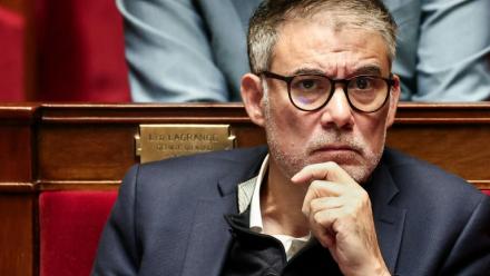 Le Premier secrétaire du PS Olivier Faure à l'Assemblée nationale, le 29 octobre 2025