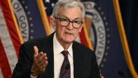 Jerome Powell, président de la Banque centrale des Etats-Unis (Fed), le 18 mars 2026 à Washington