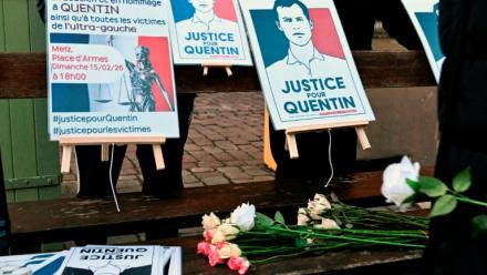 Rassemblement pour demander "Justice pour Quentin" Deranque, le 16 février 2026 à Metz
