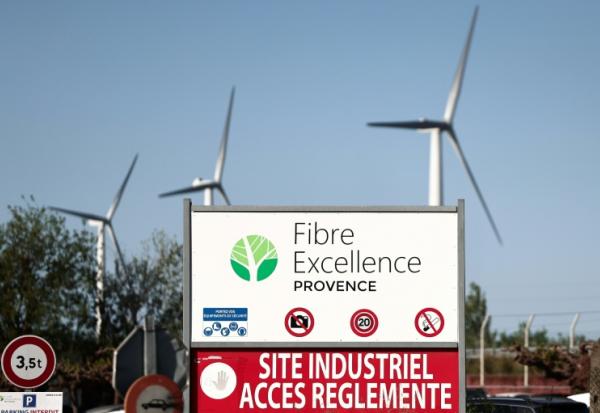 Lentrée du site de Fibre Escellence à Tarascon, le 14 avril 2026 dans les Bouches-du-Rhône