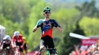 Le prodige français Paul Seixas vainqueur de la Flèche wallonne, le 22 avril 2026 à Huy (Belgique)