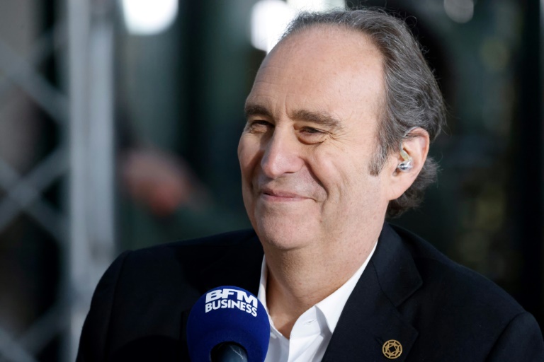 L'homme d'affaires français Xavier Niel lors du Sommet pour l'action sur l'Intelligence Artificielle au Grand-Palais à Paris le 10 février 2025