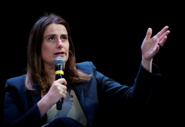 Marine Tondelier le 11 avril 2026 à Paris