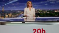 la journaliste Léa Salamé le 16 mars 2026 dans le 20h00 de France 2