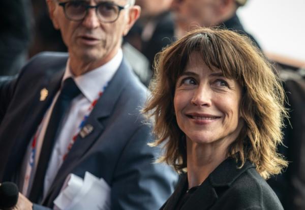 Sophie Marceau lors de la cérémonie d'ouverture du pavillon de la France à l'Exposition universelle d'Osaka 2025, à Osaka, le 13 avril 2025
