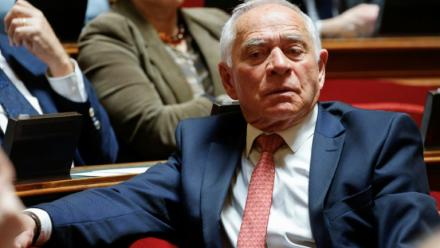 François Patriat lors d'une séance de travail au Sénat, le 23 janvier 2025 à Paris