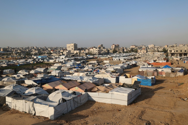 Le camp de réfugiés de Bureij, dans le centre de la bande de Gaza, le 18 novembre 2025
