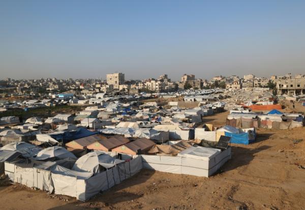 Le camp de réfugiés de Bureij, dans le centre de la bande de Gaza, le 18 novembre 2025