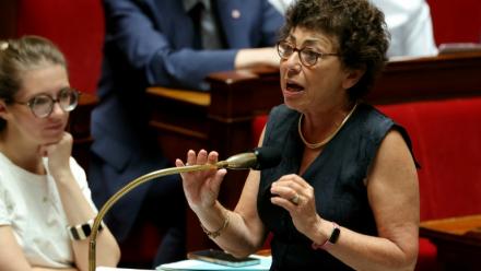 La ministre de la Transition écologique Monique Barbut à l'Assemblée nationale, le 24 juin 2026 à Paris