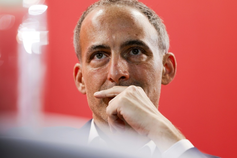 L'eurodéputé et leader de Place publique Raphaël Glucksmann, à Pontoise (Val-d'Oise), le 16 novembre 2025