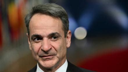 Le Premier ministre grec Kyriakos Mitsotakis à Bruxelles le 19 mars 2026
