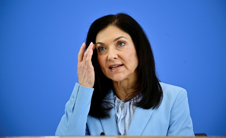 La ministre allemande d de l'Economie Katherina Reiche à Berlin, le 22 avril 2026.