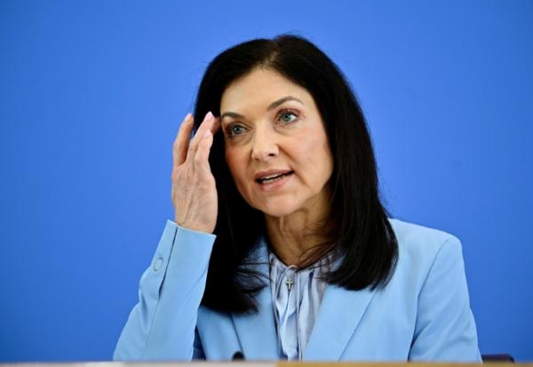 La ministre allemande d de l'Economie Katherina Reiche à Berlin, le 22 avril 2026.