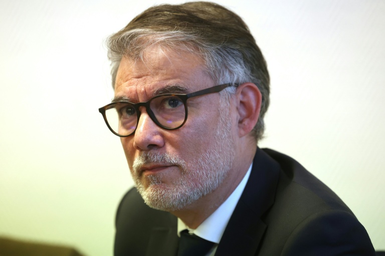 Le premier secrétaire du PS Olivier Faure le 9 mars 2026, à Amiens dans la Somme