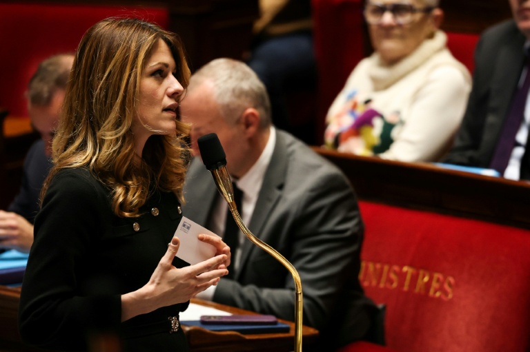 La ministre déléguée à l'Energie et porte-parole du gouvernement Maud Bregeon à l'Assemblée nationale, le 31 mars 2026 à Paris